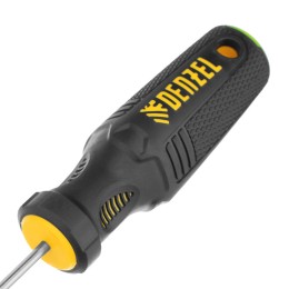 Denzel Отвертка PZ0x75 мм, CrV, трехкомпонентная рукоятка 12203