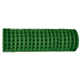 Сибртех Решетка заборная в рулоне, 1 х 20 м, ячейка 83 х 83 мм, пластиковая, зеленая, 64521