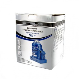 Stels Домкрат гидравлический бутылочный, 30 т, H подъема 240-370 мм 51112