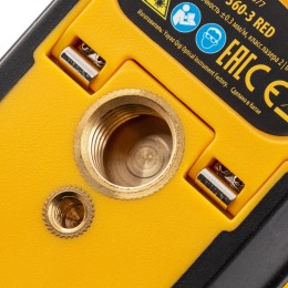 Denzel Лазерный уровень мультипризменный LX 360-3 Red, 30 м, 635 нм, аккумулятор Li 2800 мАч, резьба 5/8" 35077