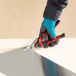 Gross Ножницы по металлу "Piranha", 250 мм, прямой и левый рез, сталь СrMo, двухкомпонентные рукоятки 78321