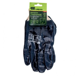 Сибртех Перчатки трикотажные с обливом из бутадиен-нитрильного каучука, манжет, L 67831