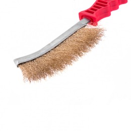 Matrix Щетка металлическая латунированная, пластиковая ручка 74827