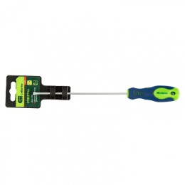 Сибртех Отвертка, SL3 х 150 мм, CrV, двухкомпонентная рукоятка 11859