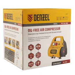 Denzel Компрессор воздушный безмасляный РС 1/6-180,1 6 л 58057