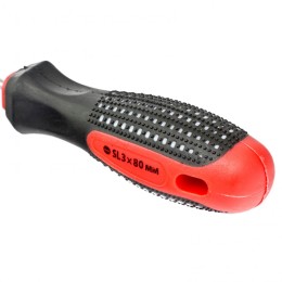 Matrix Отвертка Fusion, SL3 х 80 мм, CrV, трехкомпонентная рукоятка "Anti slip" 11406