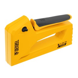 Denzel Степлер мебельный, алюминиевый корпус, тип 53, 6-14 мм, тип 300, 15 мм, тип 500, 15 мм 40214