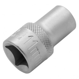 Stels Головка торцевая, 11 мм, двенадцатигранная, CrV, под квадрат 1/2, хромированная 13653