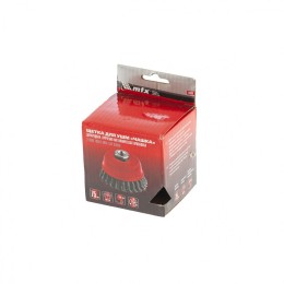 Matrix Щетка для УШМ, 75 мм, М14, "чашка", двухрядная, крученая проволока 0.8 мм 74686