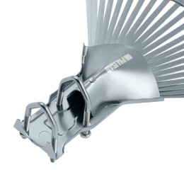 Palisad Грабли веерные стальные, 450 мм, 22 плоских зуба, регулируемая тулейка, без черенка, 617025