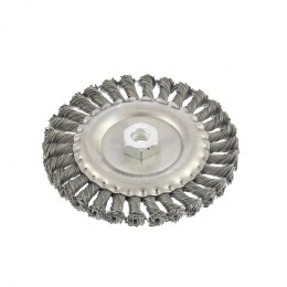 Matrix Щетка для УШМ 150 мм, М14, плоская, крученая проволока 0.8 мм 74645