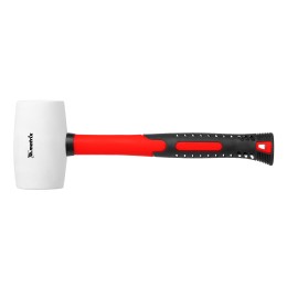 Matrix Киянка резиновая, 680 г, белая резина, фибергласовая рукоятка 11197