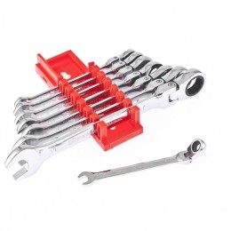 Matrix Набор ключей комбинированных, трещеточных шарнирных 8 шт 14898