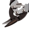 Ножницы по металлу "Piranha", 185 мм, прямой и левый рез, сталь СrM, двухкомпонентные рукоятки Gross 78359