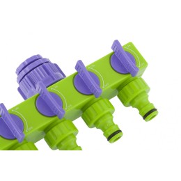 Palisad Разветвитель четырехканальный 1/2-3/4, регулируемый 66425