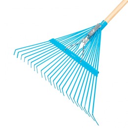 Palisad Грабли веерные стальные, 540 х 1450 мм, 24 плоских зуба, лакированный черенок, Luxe, 617905