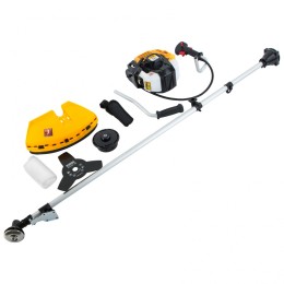 Denzel Триммер бензиновый DR-52, 52 см3, неразъемная штанга, состоит из 2 частей 96275