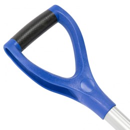 Palisad Лопата для уборки снега пластиковая, 540 х 375 х 1520 мм, стальной черенок,стальная планка, 61568