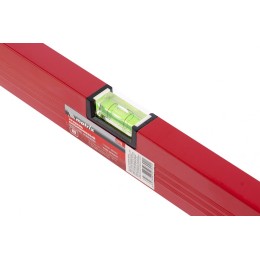 Matrix Уровень алюминиевый, 800 мм, 3 глазка, красный, линейка 33226