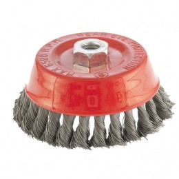 Matrix Щетка для УШМ, 125 мм, М14, "чашка", крученая проволока 0.35 мм 74617