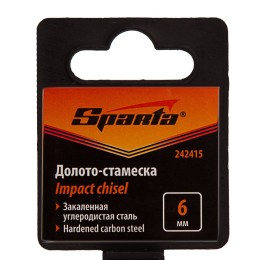 Sparta Долото-стамеска 6 мм, деревянная рукоятка// 242415