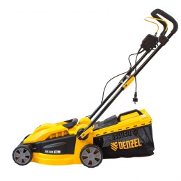 Denzel Газонокосилка электрическая GM-1600, 1600 Вт, ширина 36 см, 3 уровя, травосборник 35 л. 96616