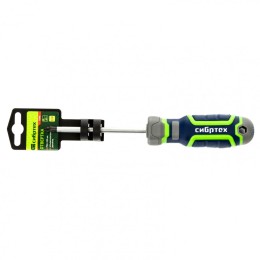 Сибртех Отвертка PZ2 x 100 мм, CrV, четырехкомпонентная рукоятка 12282