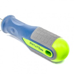 Сибртех Отвертка, PH1 х 75 мм, CrV, трехкомпонентная рукоятка 11815