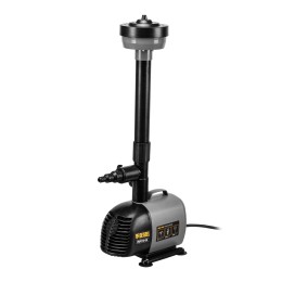Denzel Насос фонтанный FNP110-34, 112 Вт, подъем 3,4 м, 3400 л/ч, колокольчик/каскад/гейзер 99032