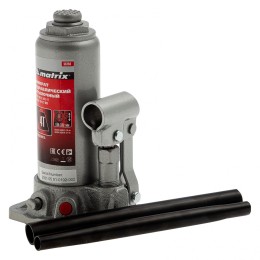 Matrix Домкрат гидравлический бутылочный, 4 т, высота подъема 194-372 мм, в пластиковый кейсе 50754