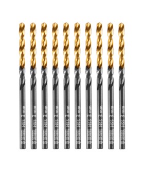 Denzel Сверло по металлу, 3 мм, HSS-Tin, Golden Tip, 10 шт. 717205