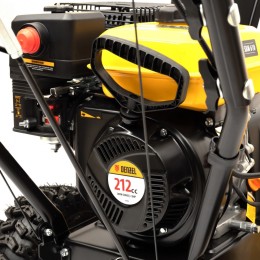 Denzel Бензиновая снегоуборочная машина SBM 610, 212 cc, ручной старт, фара 97653