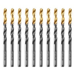 Denzel Сверло по металлу, 5,5 мм, HSS-Tin, Golden Tip, 10 шт. 717214