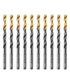 Denzel Сверло по металлу, 5,5 мм, HSS-Tin, Golden Tip, 10 шт. 717214