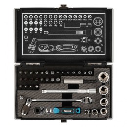 Gross Набор бит и головок торцевых, 1/4, карданный ключ, трещотка, адаптер, S2, 37 шт. 11625