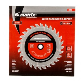 Matrix Пильный диск по дереву, 305 х 30 мм, 72 зуба Professional73283