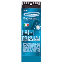 Gross Уровень алюминиевый, 1800 мм, усиленный с ударопрочными заглушками, рукоятки, 3 глазка 34338