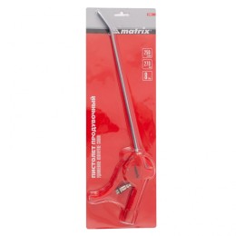 Matrix Пистолет продувочный с удлиненным изогнутым соплом, пневматический, 270 мм 57334
