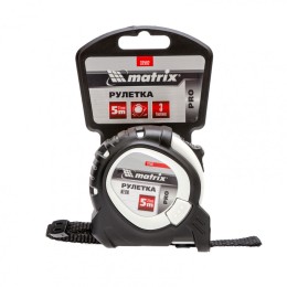 Matrix Рулетка Neon,5 м x 25 мм,обрезиненный корпус,3 фиксации,Pro 32592