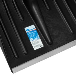 Сибртех Лопата для уборки снега пластиковая, 420 х 425 х 1550 мм, деревянный черенок, Россия, 61580