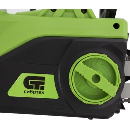 Сибртех Пила цепная электрическая ПЦЭ-1800П с поперечным двигателем, 1.8 кВт, 14'' (35 см) 95612