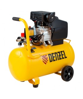 Denzel Компрессор воздушный, прямой привод DC1500/50, 1.5 кВт, 50 литров, 220 л/мин 58161