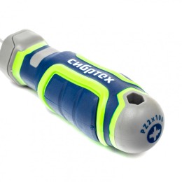 Сибртех Отвертка PZ2 x 100 мм, CrV, четырехкомпонентная рукоятка 12282