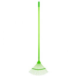 Palisad Грабли веерные стальные, 420 х 1585 мм, 22 круглых зуба, эмалированные, стальной черенок, 6177155