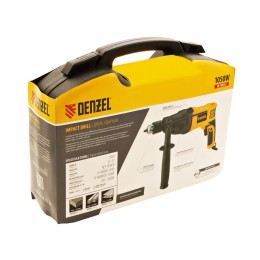 Denzel Дрель ударная ID-1050-2, 1050 Вт, 0-3000/0-1100 об/мин, 0-48000/0-17600 уд/мин, 2 скорости 26312