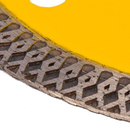 Denzel Диск алмазный отрезной 115 х 22,2мм, сплошной, супертонкий, горячий пресс, сухой/мокрый рез// 73057