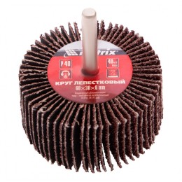 Matrix Круг лепестковый для дрели, 60 х 30 х 6 мм, P 40 74120