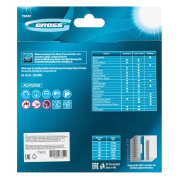 Gross Диск алмазный, 150 х 22.2 мм, турбо-сегментный, сухая резка 73022