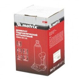 Matrix Домкрат гидравлический бутылочный, 3 т, h подъема 178-343 мм 50762