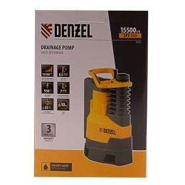Denzel Дренажный насос DPХ950, Х-Pro, 950 Вт, подъем 8.5 м, 15500 л/ч 97227
